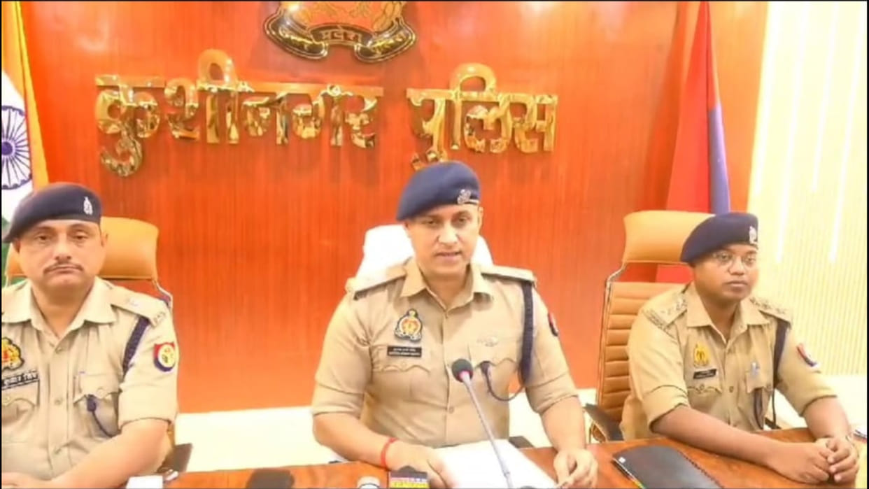 Kushinagar police arrested 33 people accused in violence and looting after stone pelting on Durga idol.