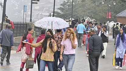 Himachal Weather Chances of rain and snowfall in the high mountain districts of the state even today