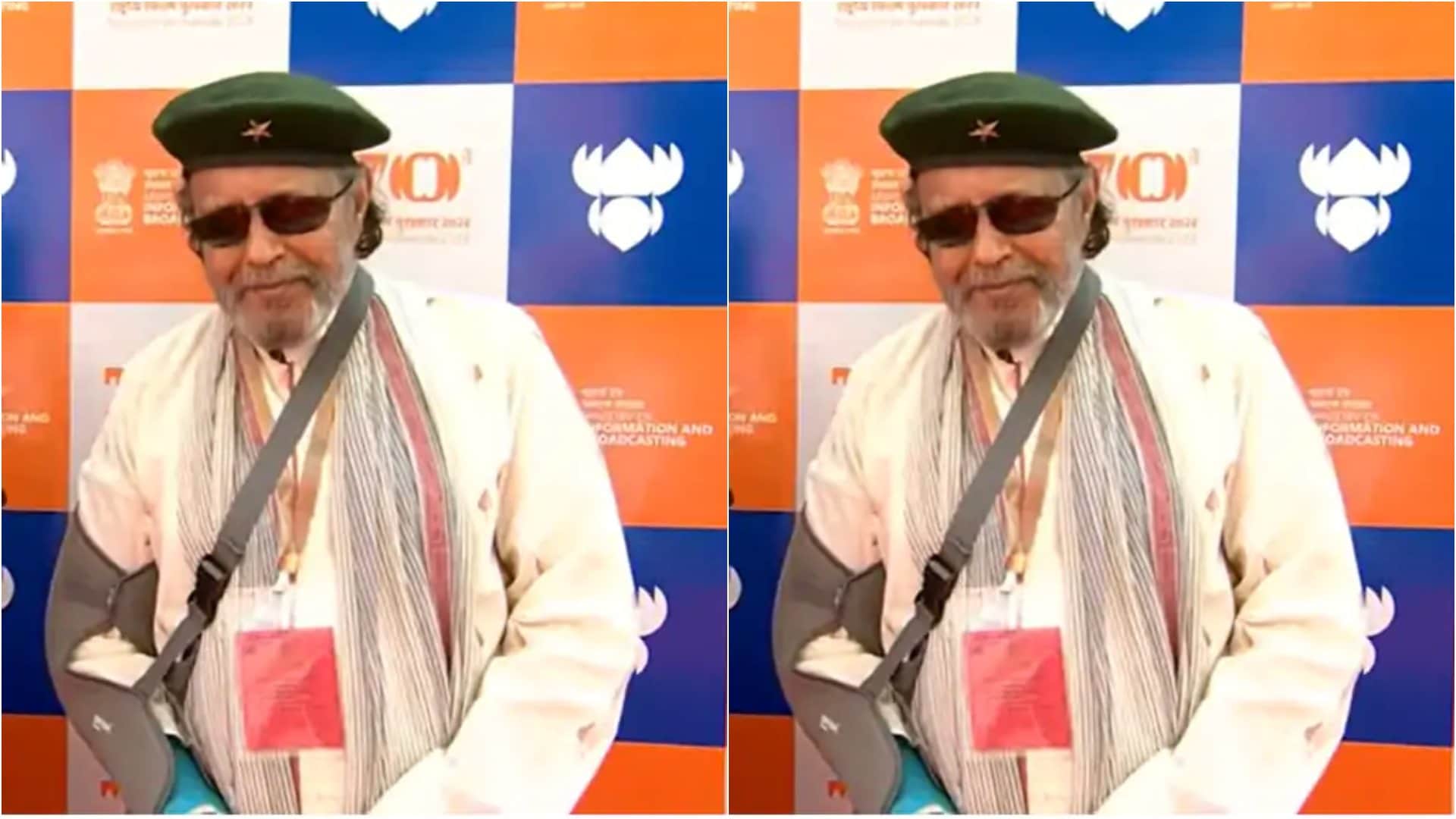 mithun Chakraborty arrived at 70th National Film Awards shares his happiness for dada saheb phalke award