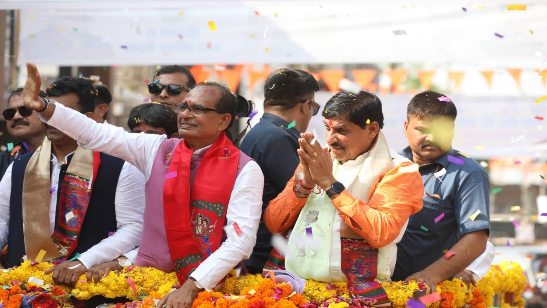 MP News CM Mohan Yadav road show with Union Minister Shivraj Singh Chouhan in Sehore