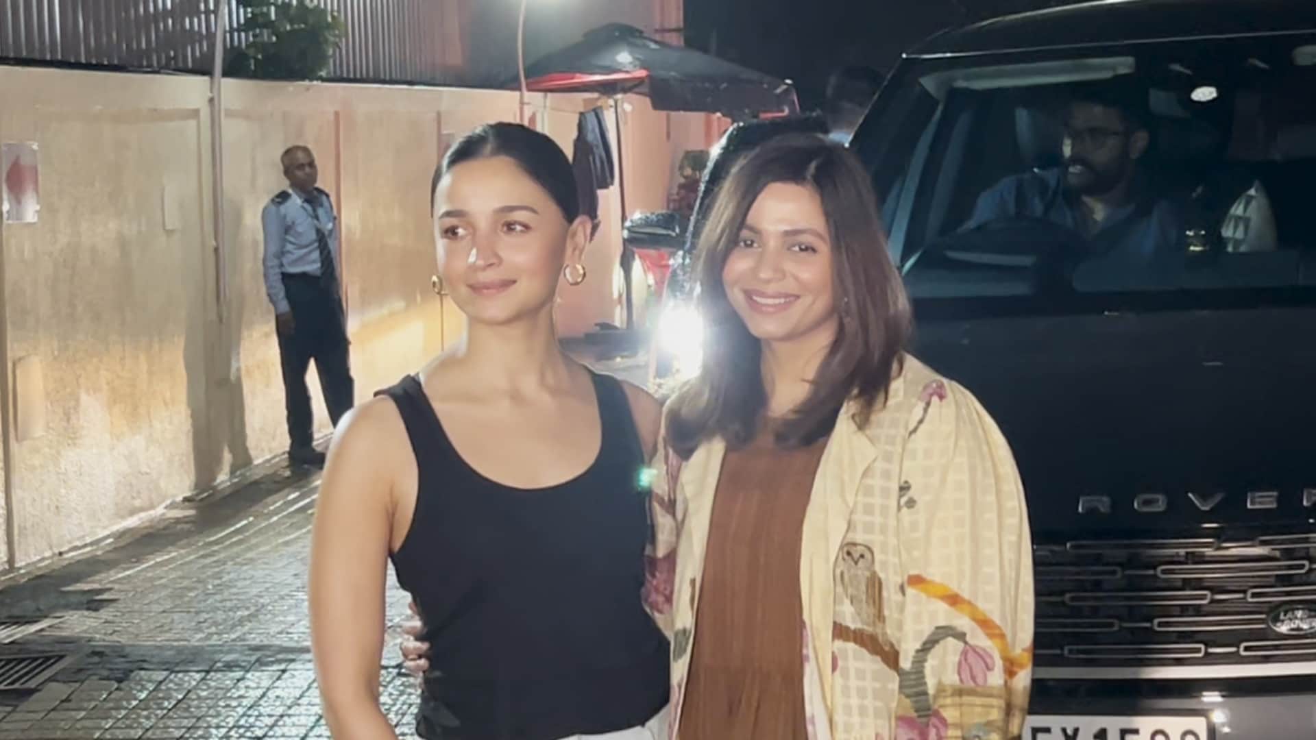 Jigra special screening alia bhatt vedang raina karan johar neetu kapoor radhika madan rashmika mandanna