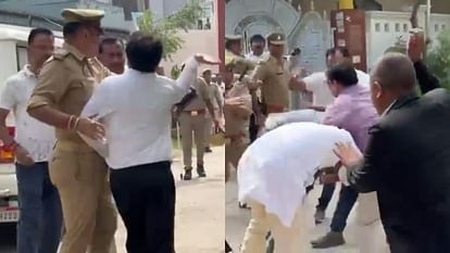 BJP MLA beaten up during ruckus over Urban Cooperative Bank elections in Lakhimpur kheri