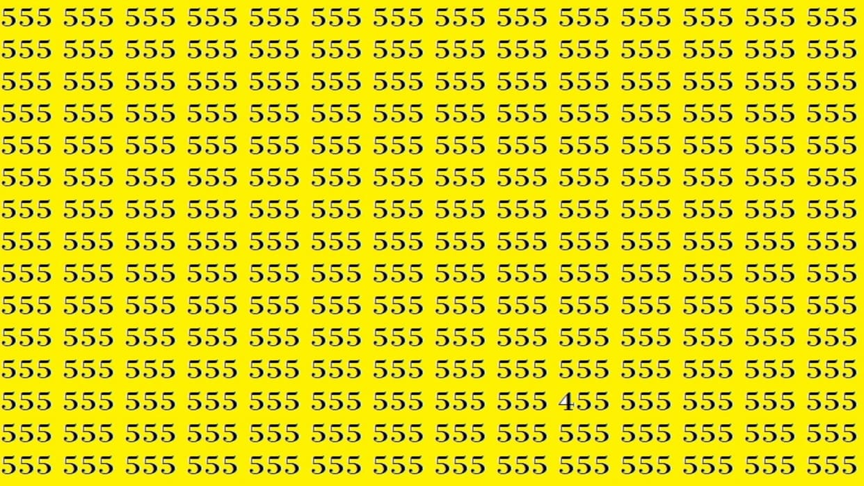 Optical Illusion: Can You Spot 455 in This Picture in 10 Seconds