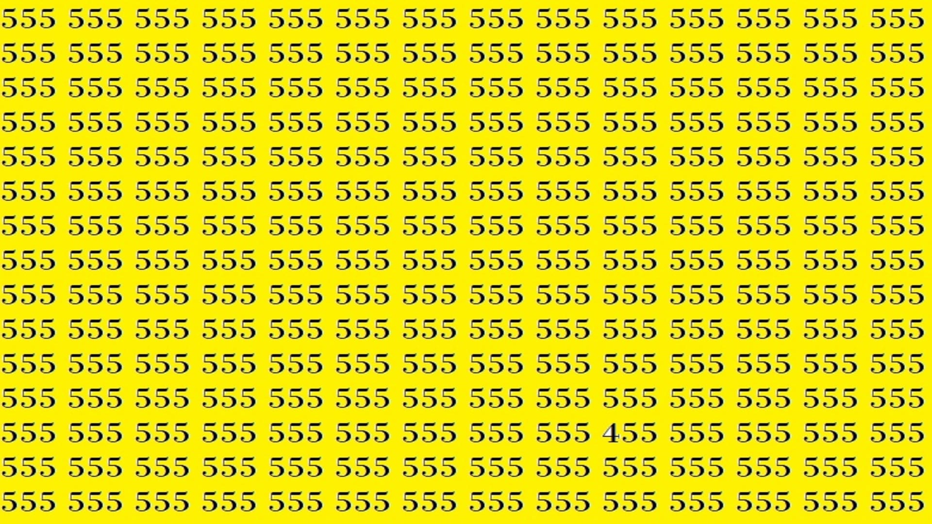 Optical Illusion: Can You Spot 455 in This Picture in 10 Seconds