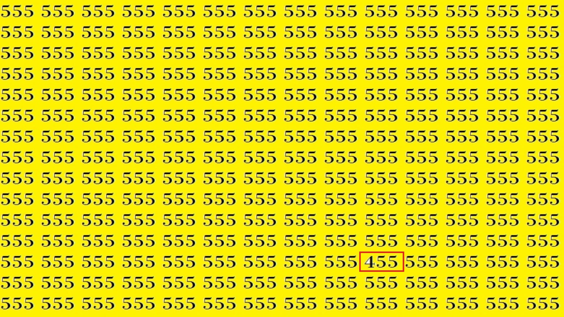 Optical Illusion: Can You Spot 455 in This Picture in 10 Seconds
