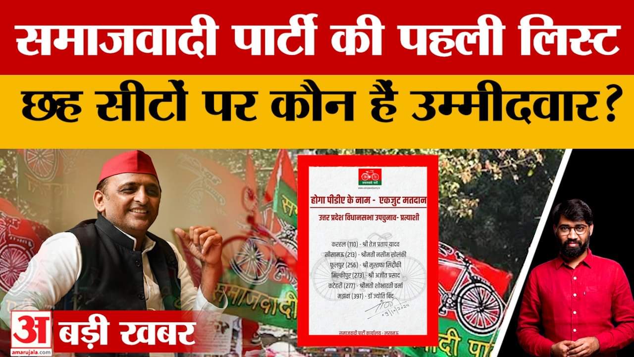 सपा उम्मीदवारों की लिस्ट