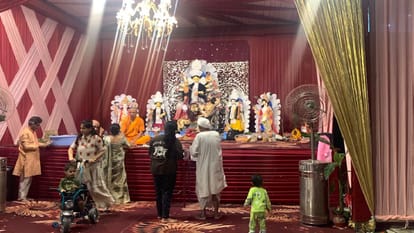 children staged Ramleela in premises of Shri Radha Sky Garden in Greater Noida