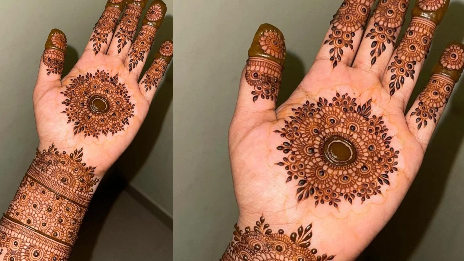 Chaitra Navratri Special Mehndi design for front hand