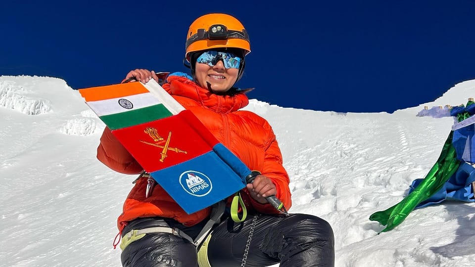 Sushila Bhoj from Someshwar conquers Arunachal Pradesh highest peak Gorichen mountain