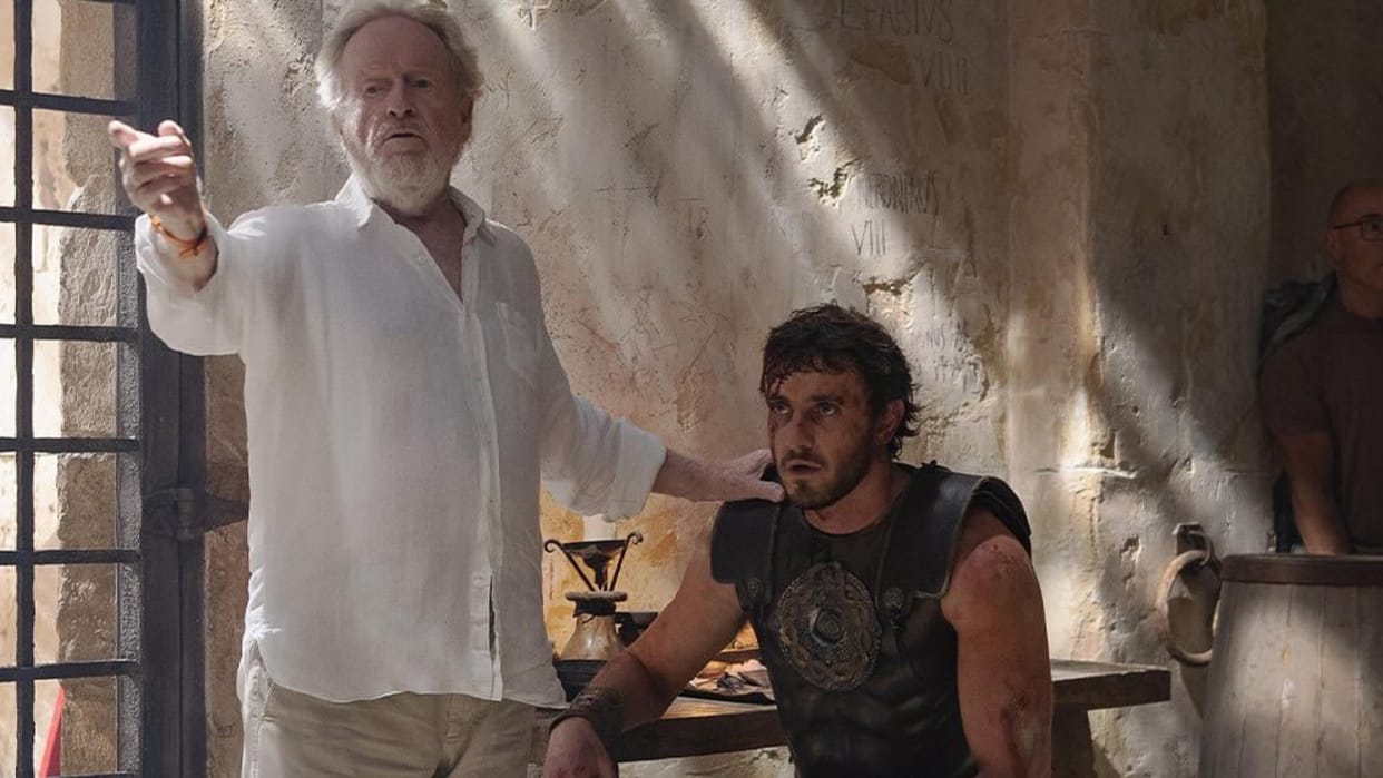 Before Release of Gladiator 2 Ridley Scott Says He Has Started Working On Gladiator 3 said I Got 8 Pages