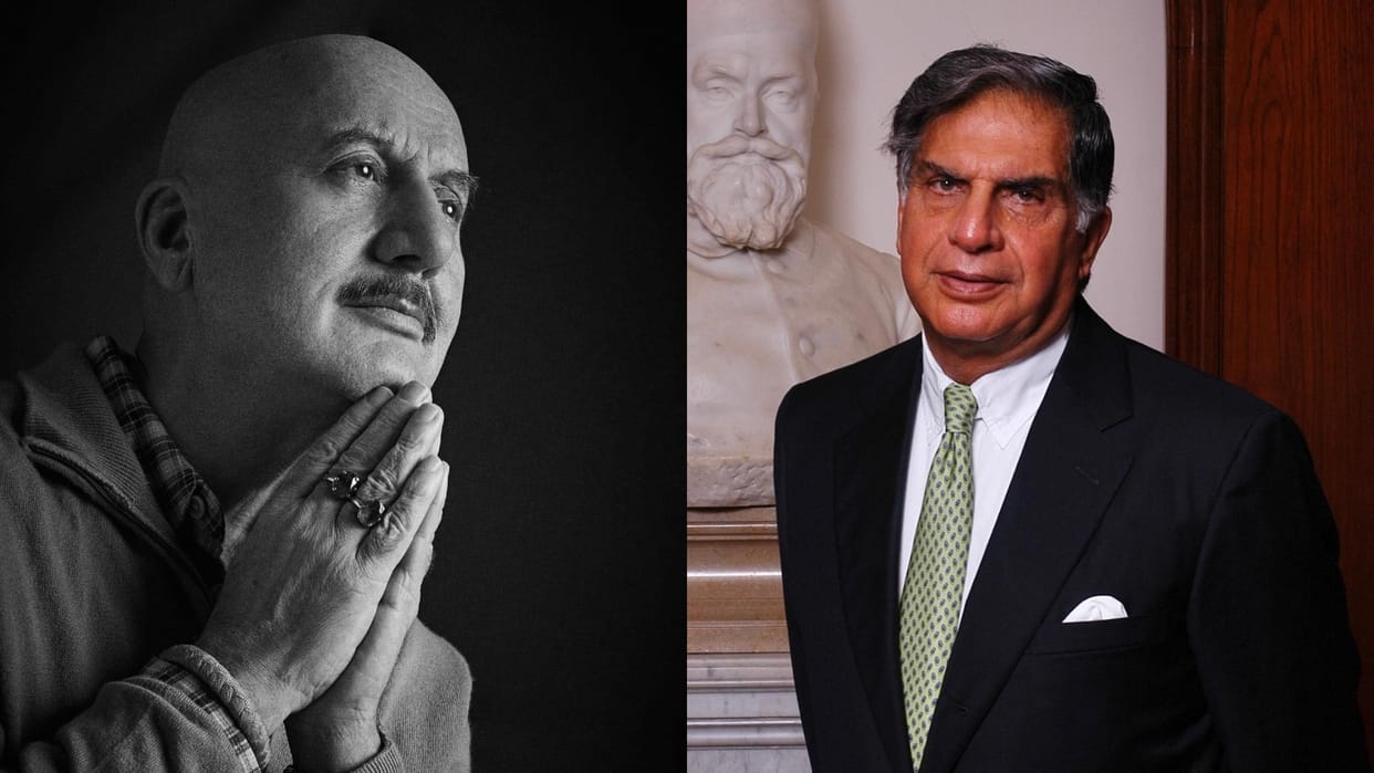 Anupam kher recalls when he met with ratan tata in london industrialist said he likes his comedy