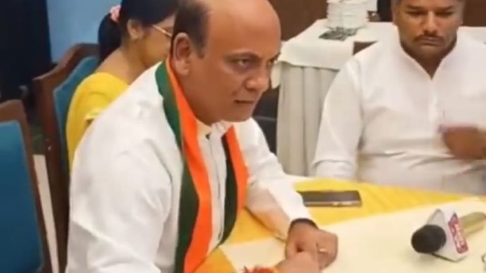 Badkhal BJP newly elected candidate Dhanesh Adlakha threatened officers