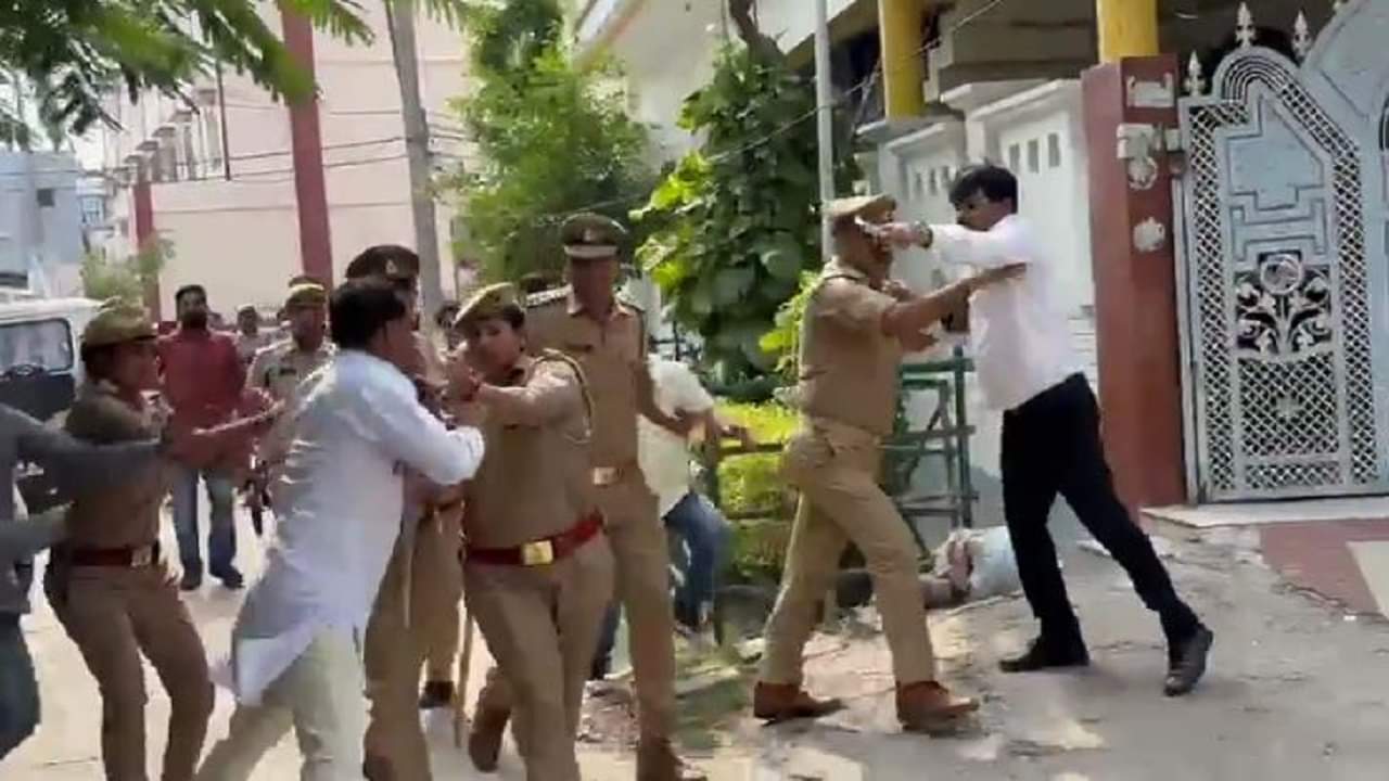 lakhimpur kheri bjp mla slapped case three complaints lodged at the police station