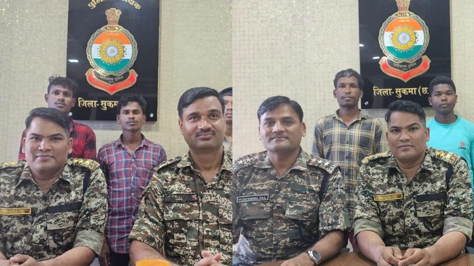 Four Naxalites including two under permanent warranty surrender in Sukma