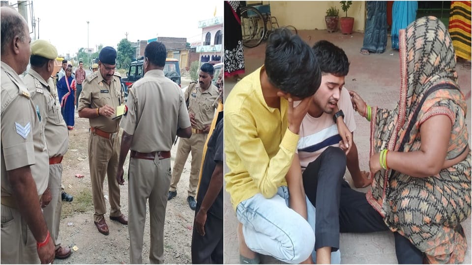 son murdered mother in mainpuri