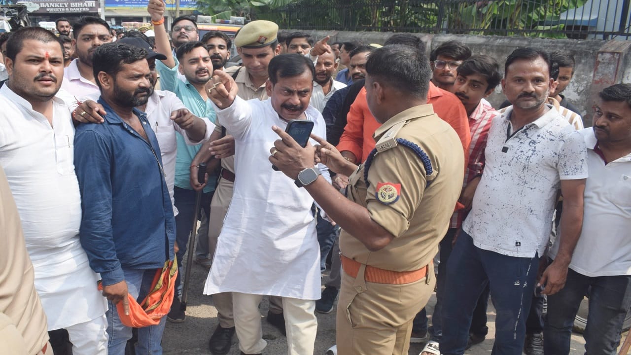 lakhimpur kheri bjp mla slapped case three complaints lodged at the police station