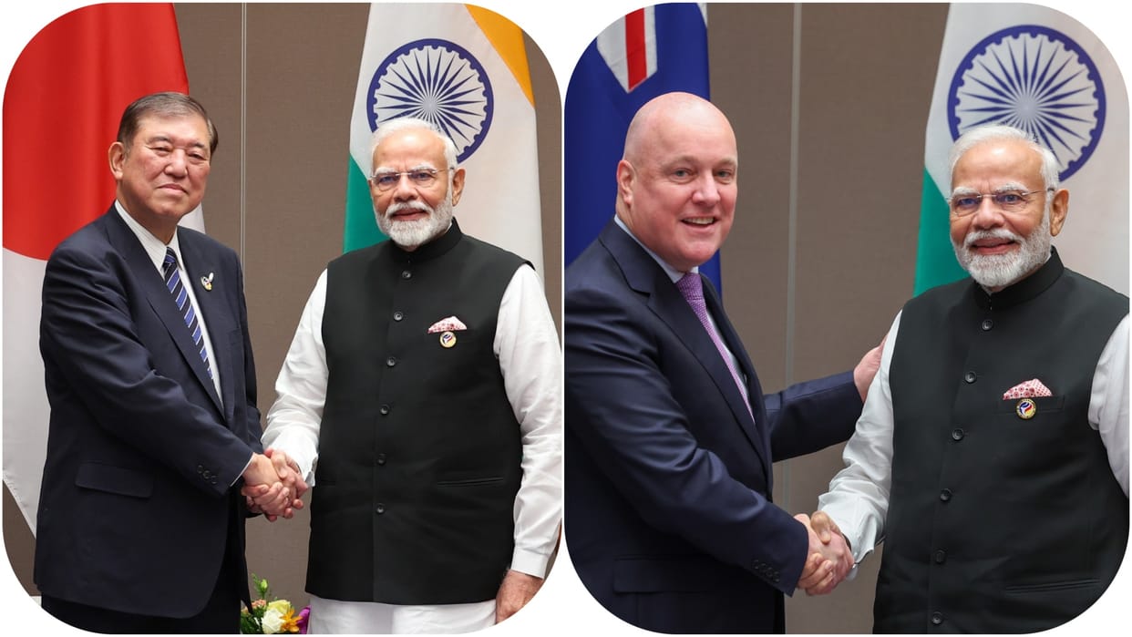 PM Modi meets counterparts from Japan, New Zealand; discusses cooperation in different areas