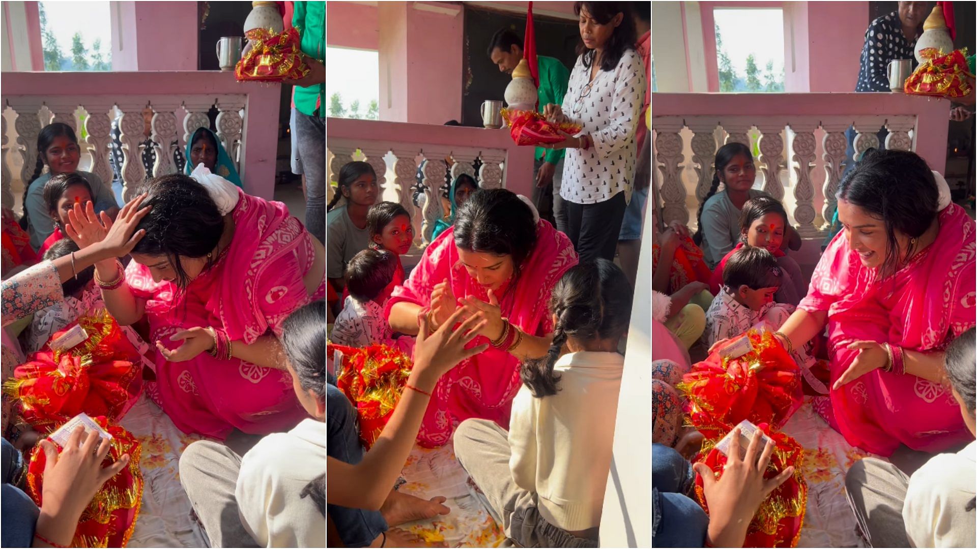 Bhojpuri Actress Aamrapali Dubey Celebrate Ram Navami Shares Kanya