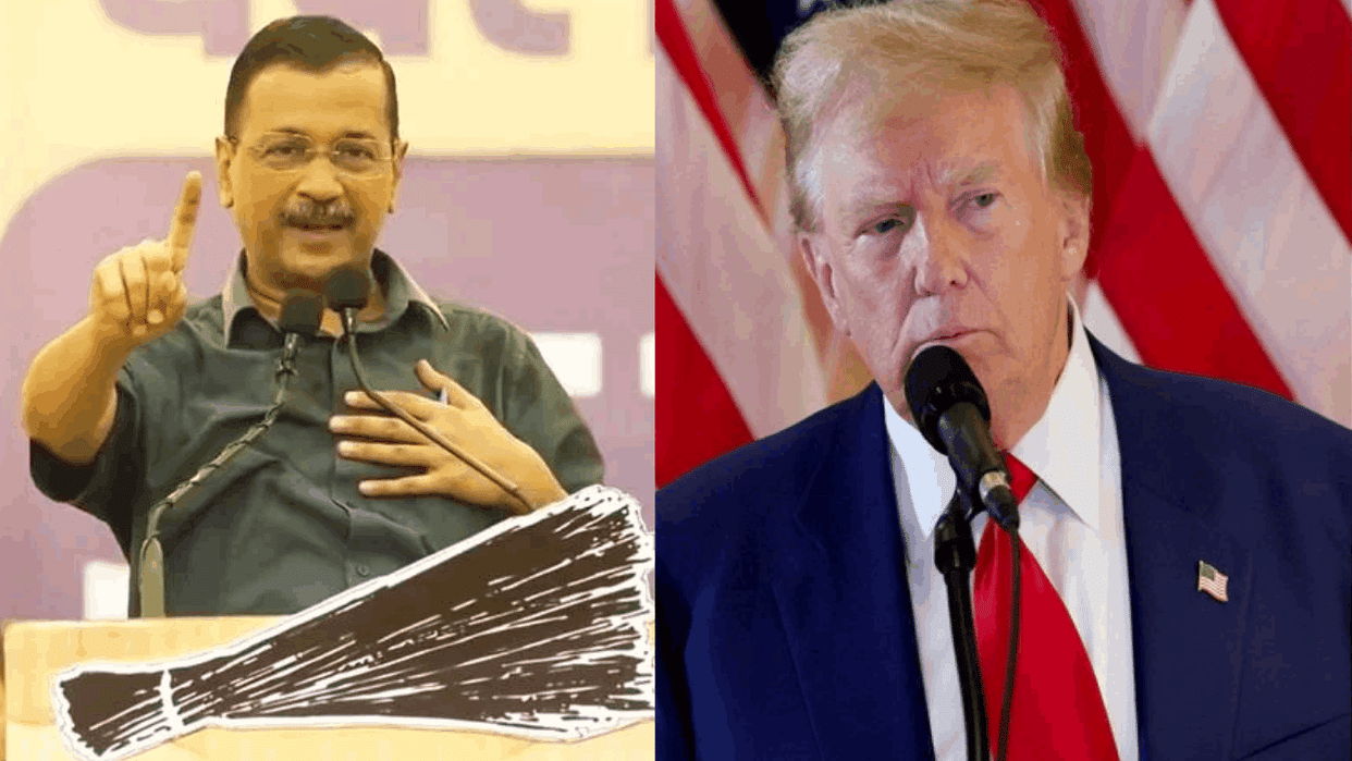 Free Revdi reached America Arvind Kejriwal shared Donald Trump video