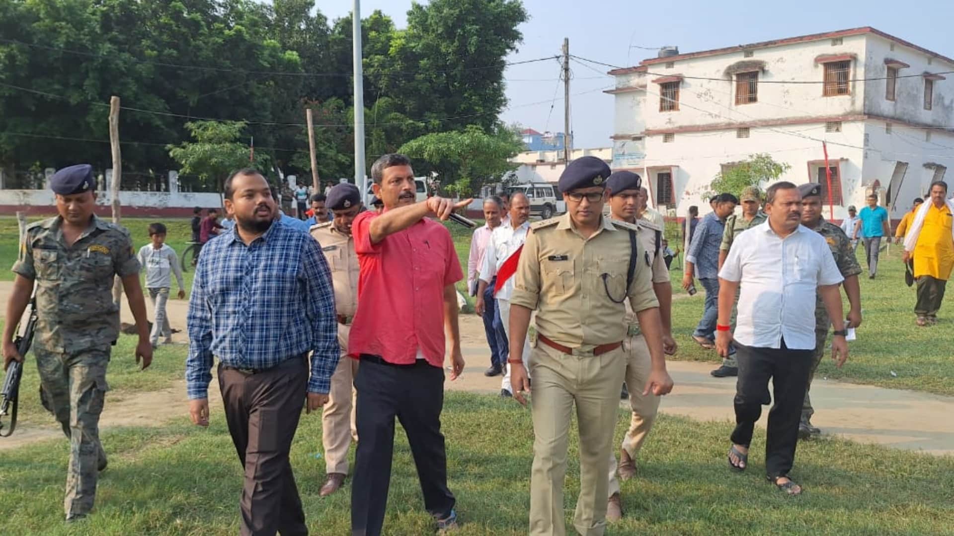 Dussehra: Police administration took stock of preparations for burning of Ravana in Muzaffarpur and Saharsa