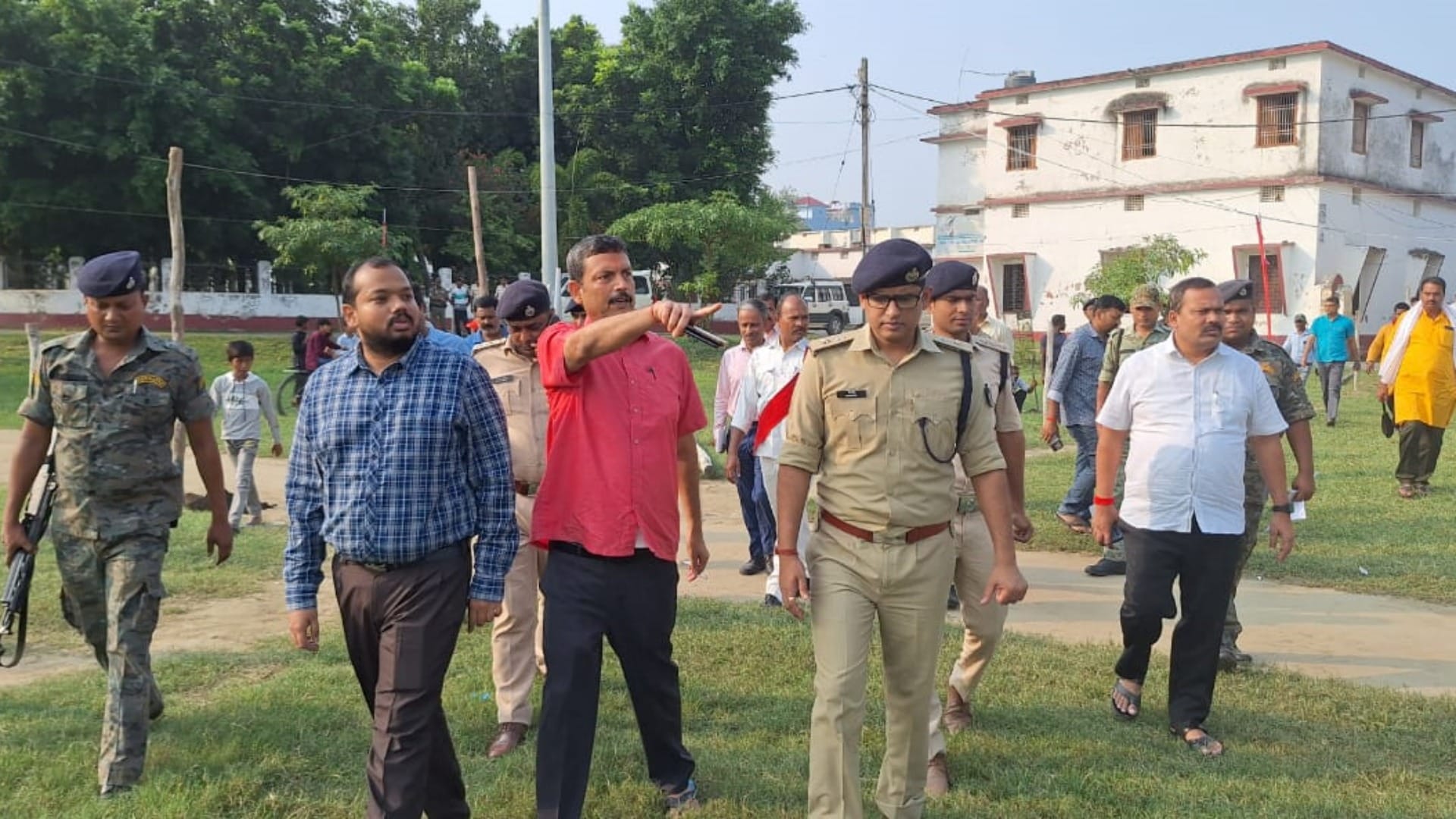 Dussehra: Police administration took stock of preparations for burning of Ravana in Muzaffarpur and Saharsa