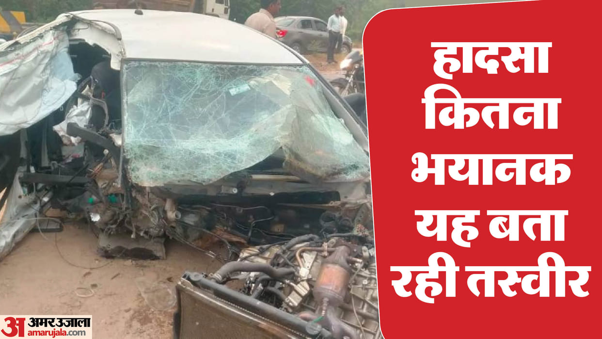 Gwalior road accident three friends died and two injured returning from temple MP Hindi News