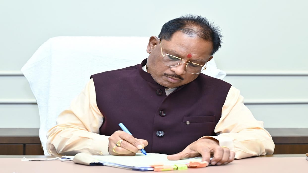 CM Sai started work from new Chief Minister residence, Central Government sent Rs 6070 crore to Chhattisgarh