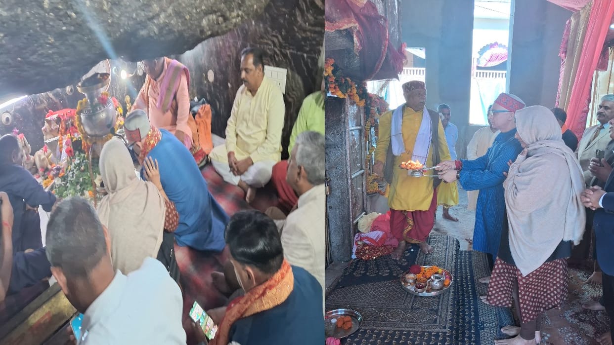 himachal Chief Justice Rajiv Shakdhar performed puja at Shri Chamunda Nandikeshwar Dham