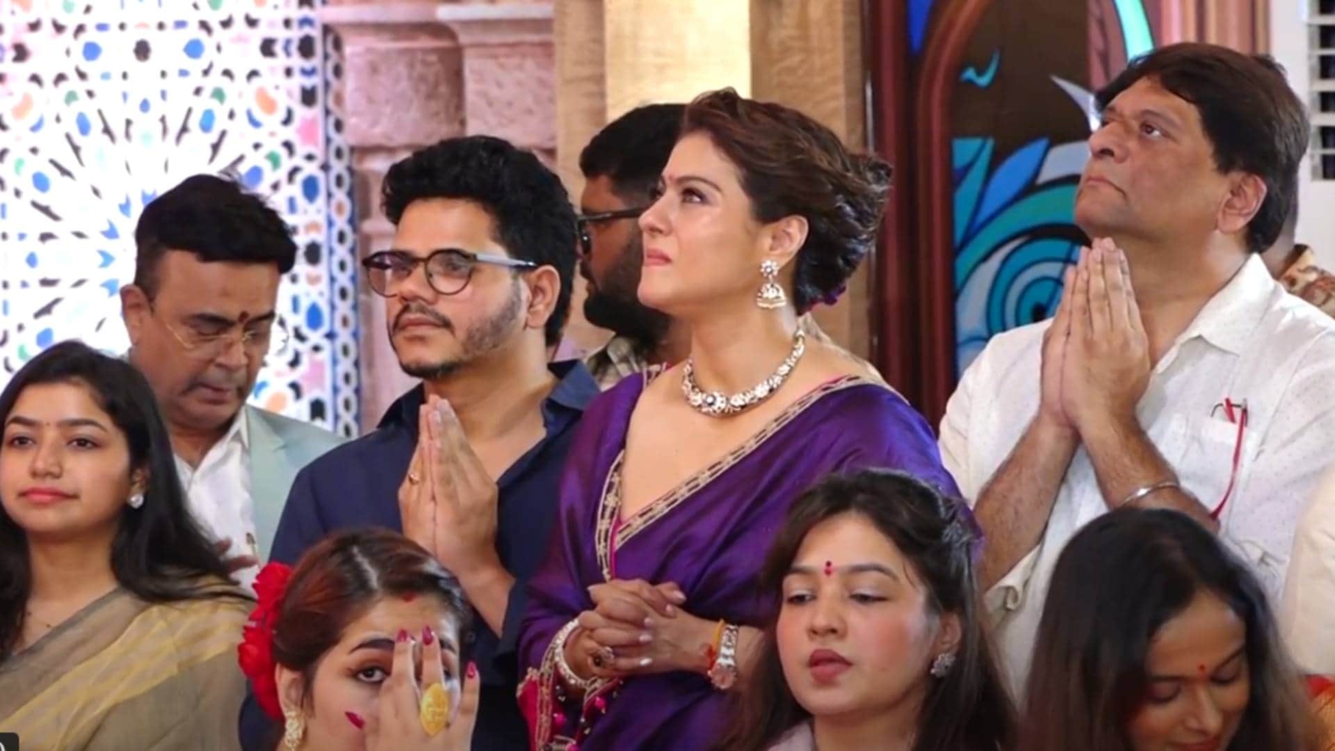 Navratri Special Alia Bhatt Shaheen Bhatt Kajol Sumona Chakravarti visited to seek blessing of Maa Durga