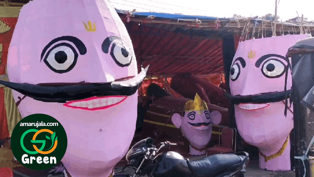 Go Green crackers will be used for the fireworks used in making the effigy of Ravan