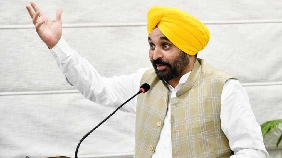 CM Bhagwant Mann visiting Amritsar to celebrate Dushra function at Durgiana Mandhir ground