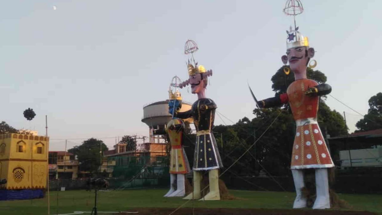 Dussehra celebrations to return to Panchkula after two years 221-foot-tall Ravana effigy at Shalimar Ground