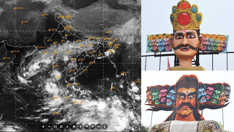 weather imd rain barish update alert mausam today forecast temperature ravan dussehra 2024
