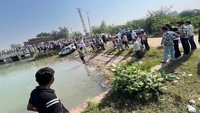 Accident in Kaithal: Car went out of control and fell into Sirsa branch canal, 7 people died