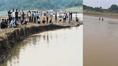 Jalaun: मूर्ति विसर्जन करते समय पांच युवक नदी में बहे, चार को सुरक्षित निकाला गया, एक की तलाश जारी Jalaun: Five youths drowned in the river while immersing the idol