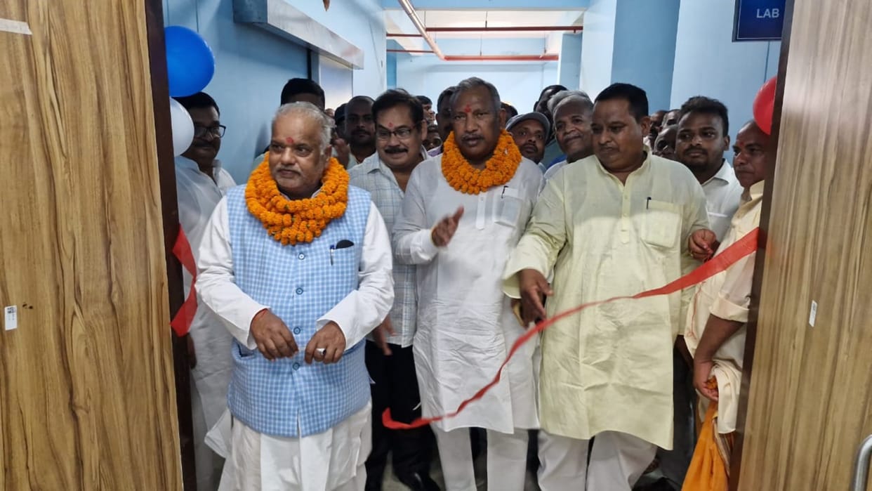 Nalanda: New community health center built at cost of 17 crores, Minister Shravan Kumar, MP Kaushalendra Kumar