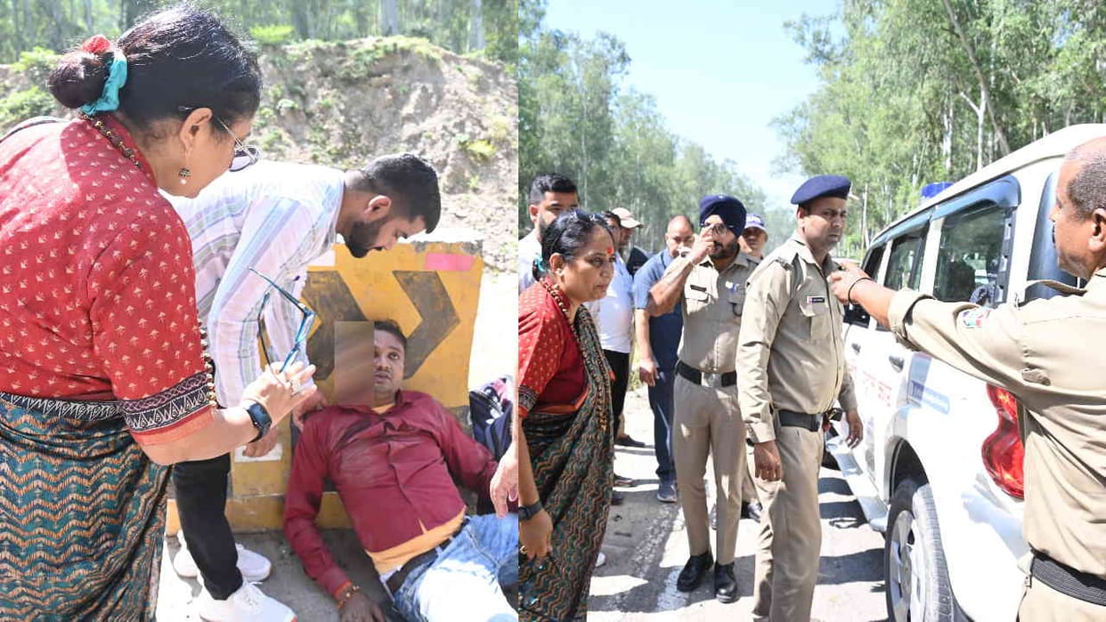 Assembly Speaker Ritu Khanduri Bhushan took the injured person to the hospital in her car Kotdwar Uttarakhand