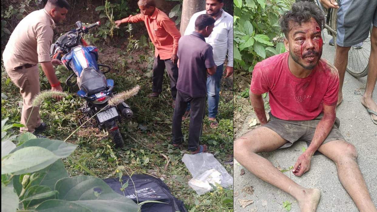 A youth riding a bike died, one injured in a road accident in Deoria
