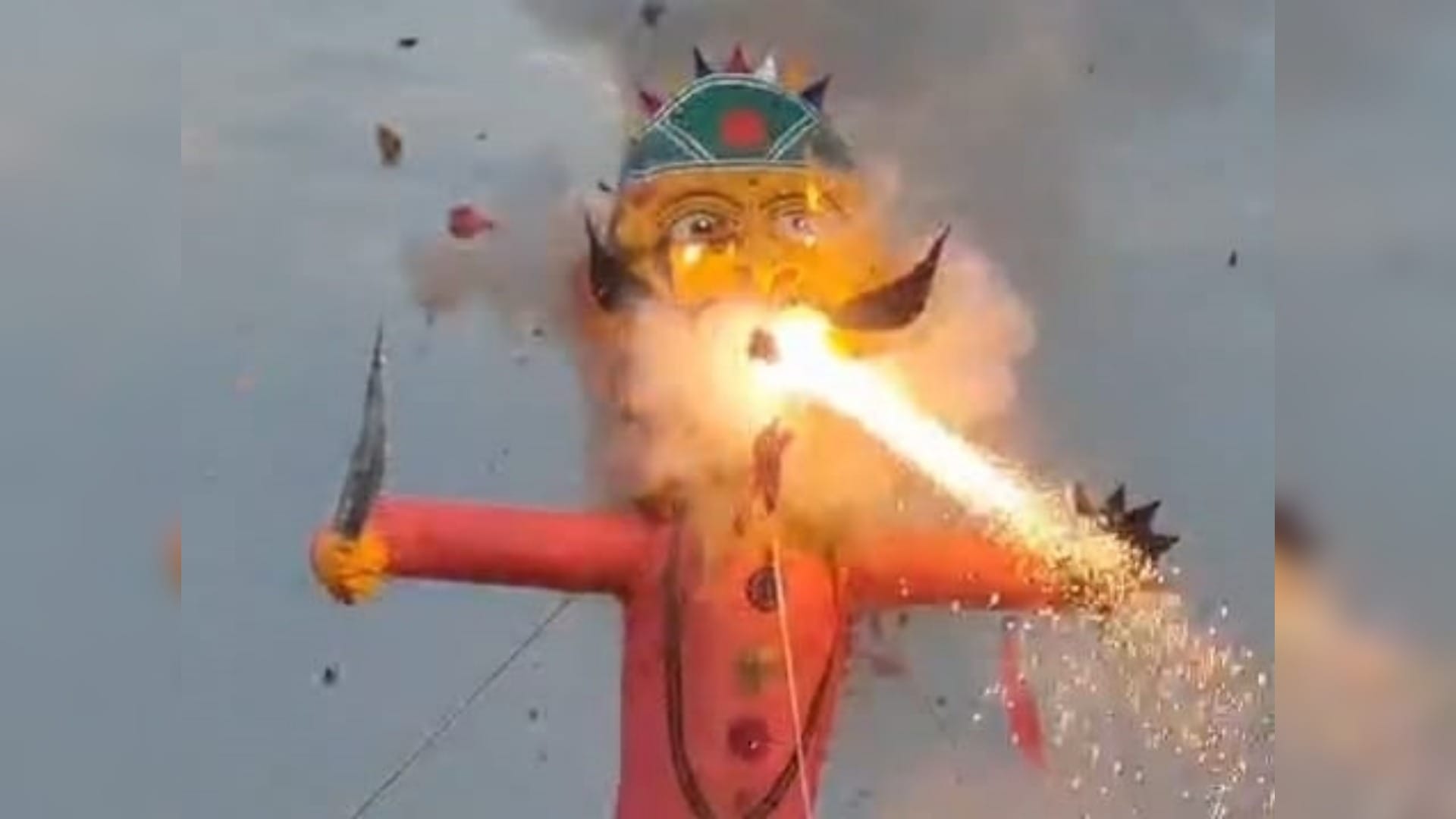 Vijayadashami: Ravana Dahan took place in Samastipur, effigies of Meghnath and Kumbhakaran were also burnt