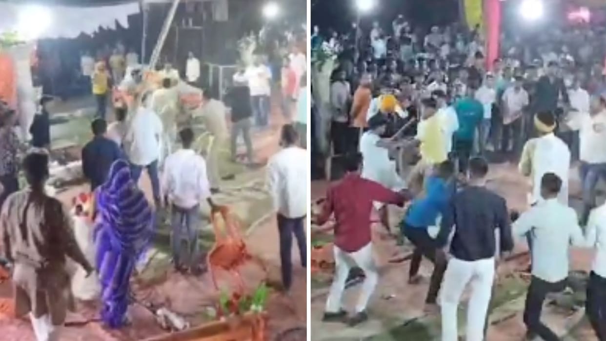 Chaos during Ravana Dahan in ballia 26 named including chairman representative case against 50 people