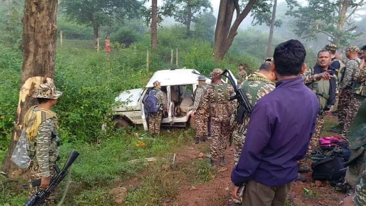 हादसे में एक कांस्टेबल की मौत।