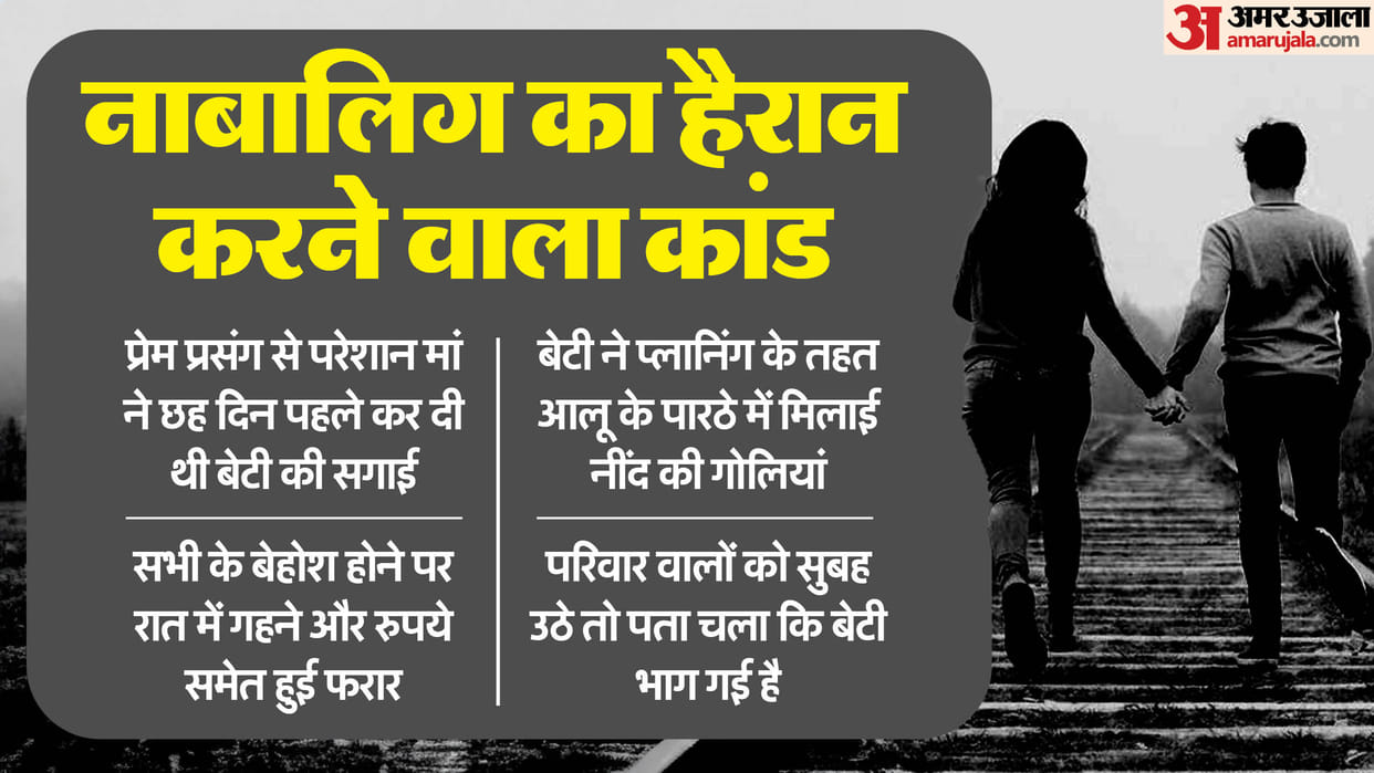 Gwalior Crime News: Minor girl mixed sleeping pills and fed potato paranthas to family ran away with lover