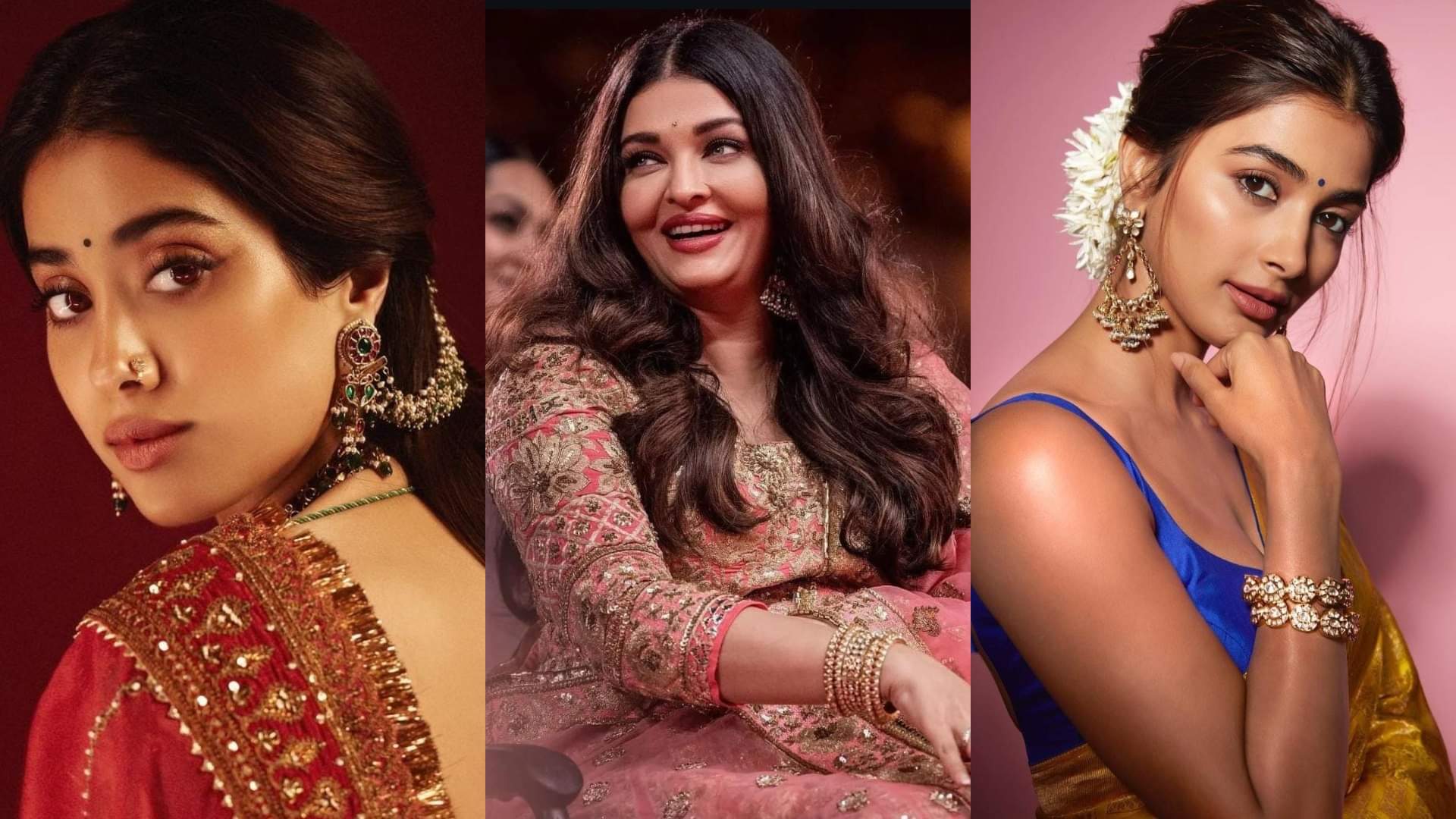 karwa chauth special hair style for ethnic wear inspired from Bollywood actresses