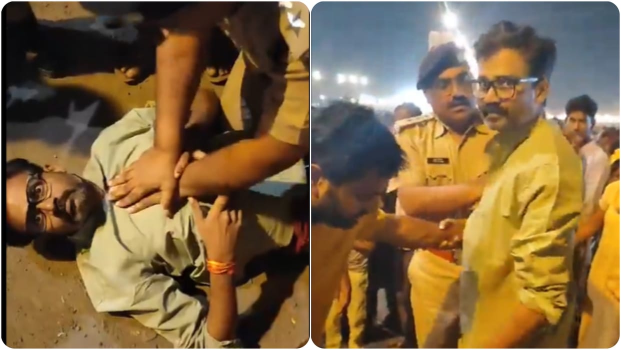Man Suffers Heart Attack At Dussehra Event in bhopal CPR saved life know how to give cpr