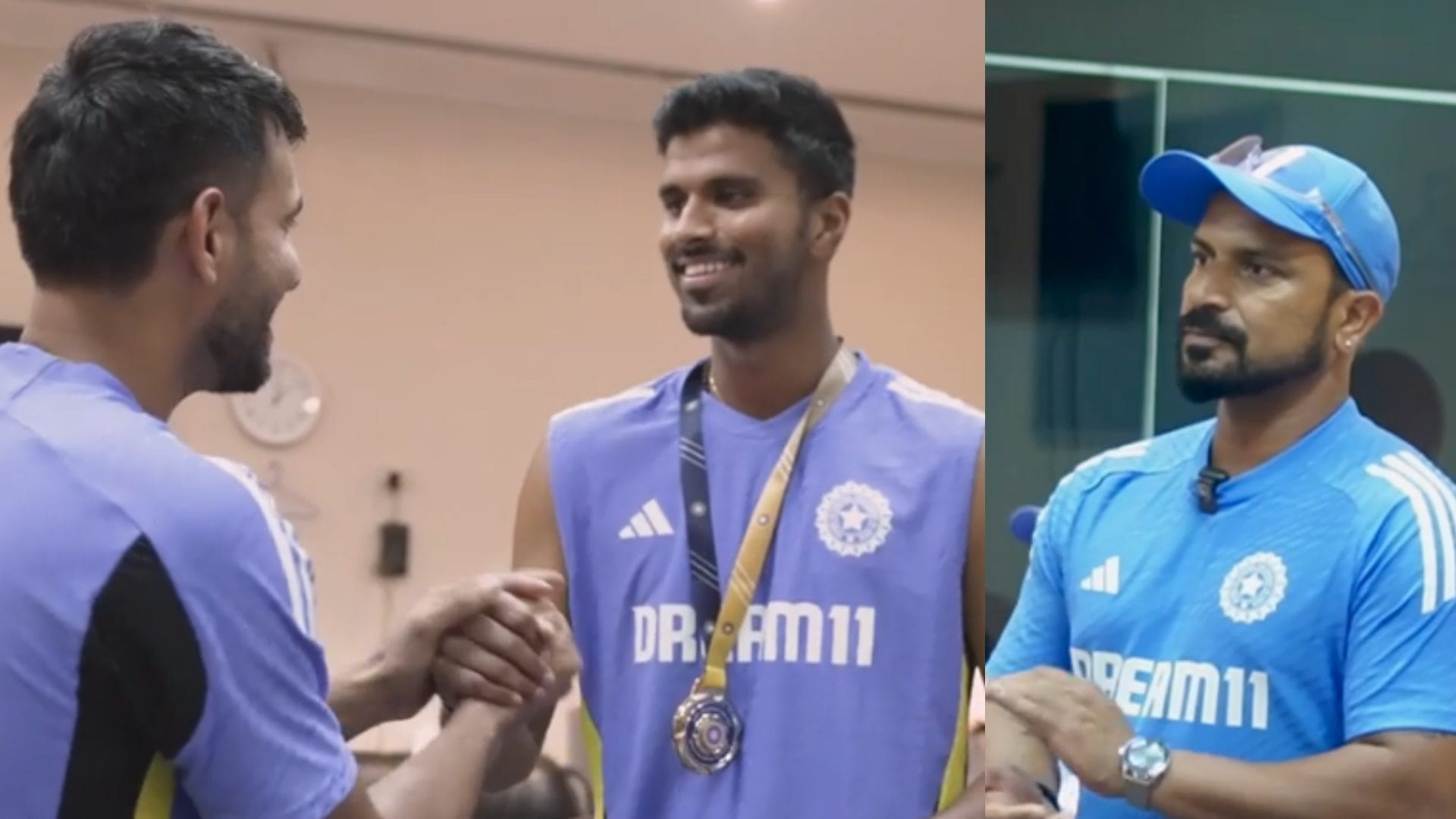 ind vs ban: t dilip chooses washington sundar for impact fielder of the series award bcci shares video see