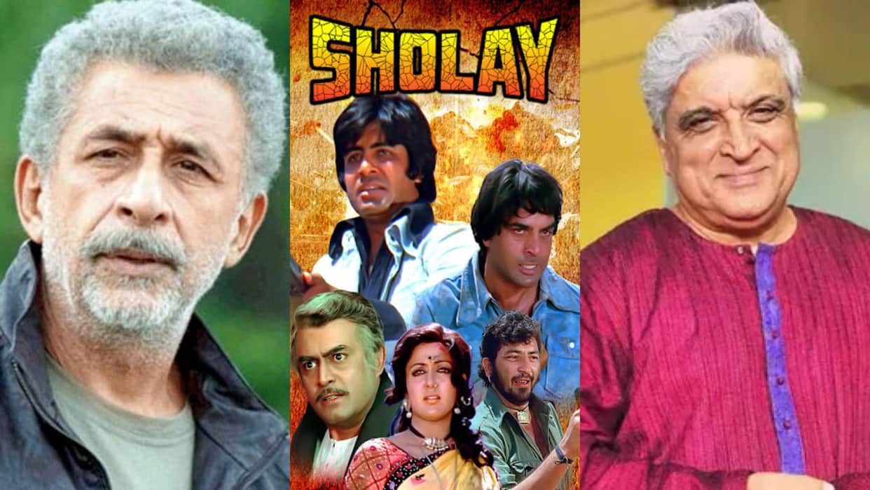 Naseeruddin Shah tells Javed Akhtar that Sholay copied Chaplin Eastwood films said Originality happens when