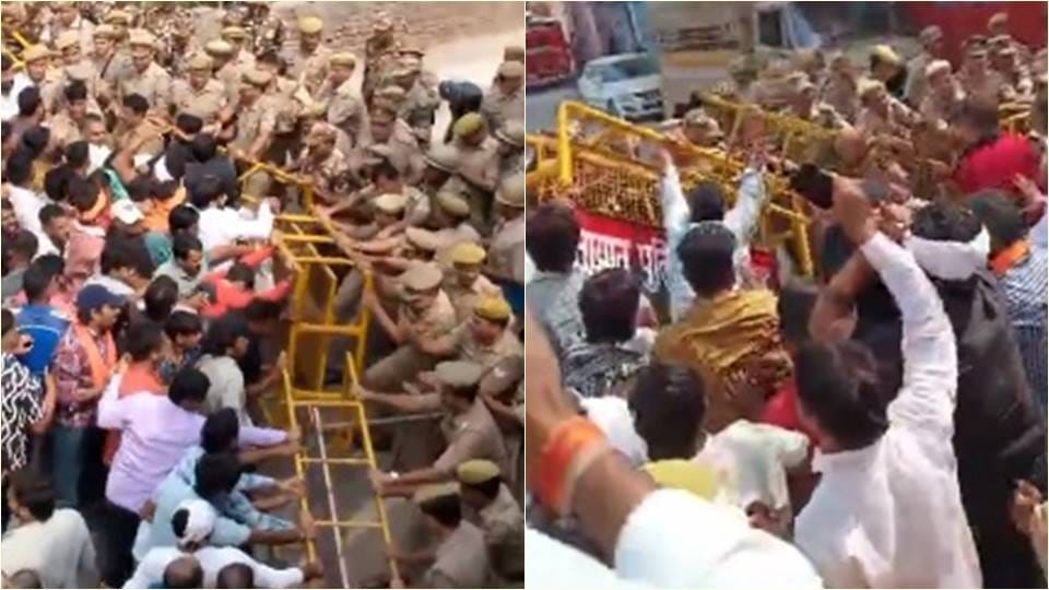 Yati Narsinghanand Controversy Update Saints reached Dasna Devi temple from Himachal Pradesh Uttarakhand