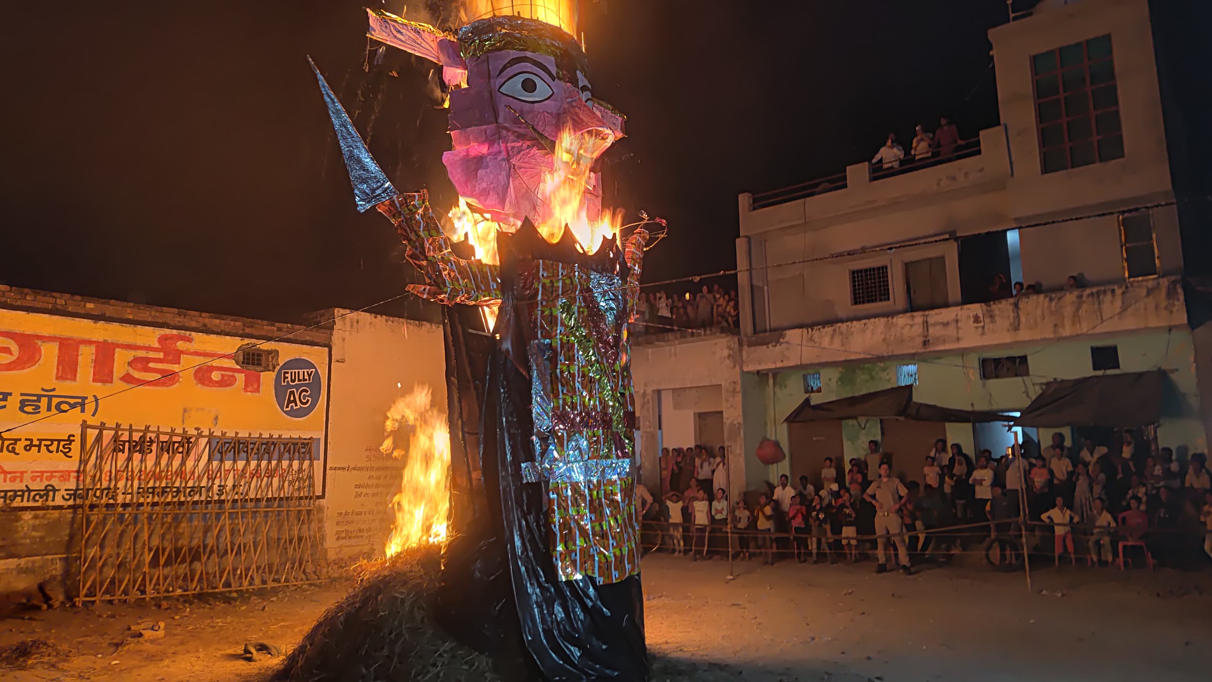 Photos of Sambhal district: Tirtha Kurukshetra burning of effigies of Ravana and Meghnad