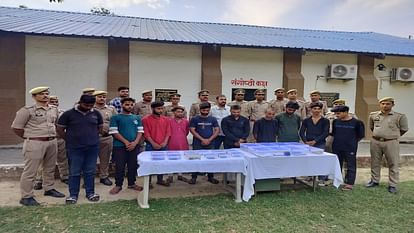 Ten accused of cyber fraud arrested in Shahjahanpur