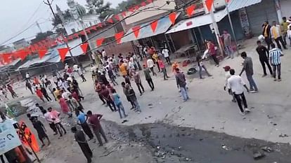 Bahraich News Chaos After Murder Stone Pelting, Arson and Lathi Charge Incident in Images